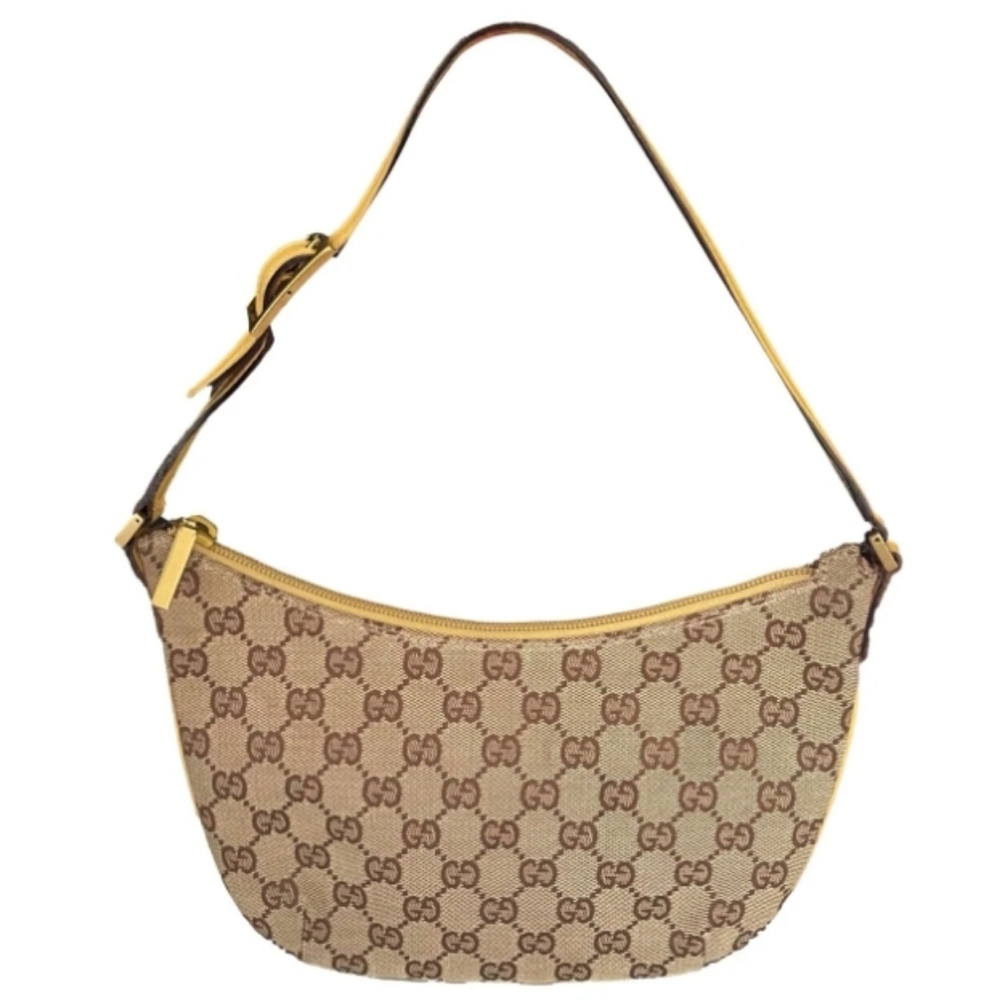 RARE :Gucci Tan Monogram Shoulder Bag